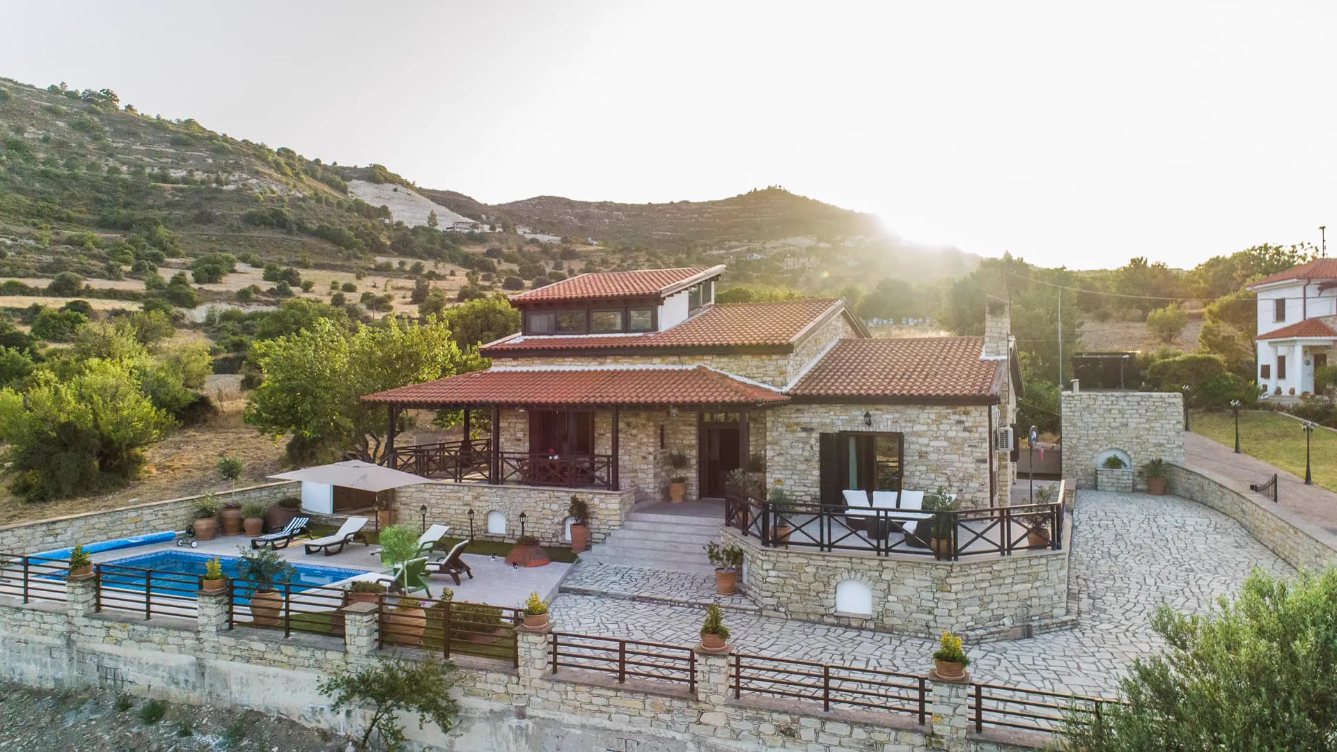 Stone villa with terrace and private pool