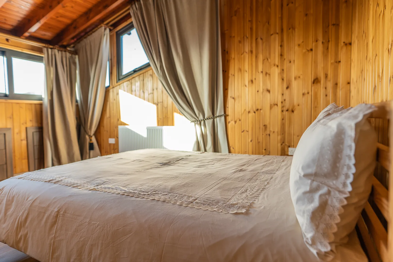 Upstairs bedroom with window light